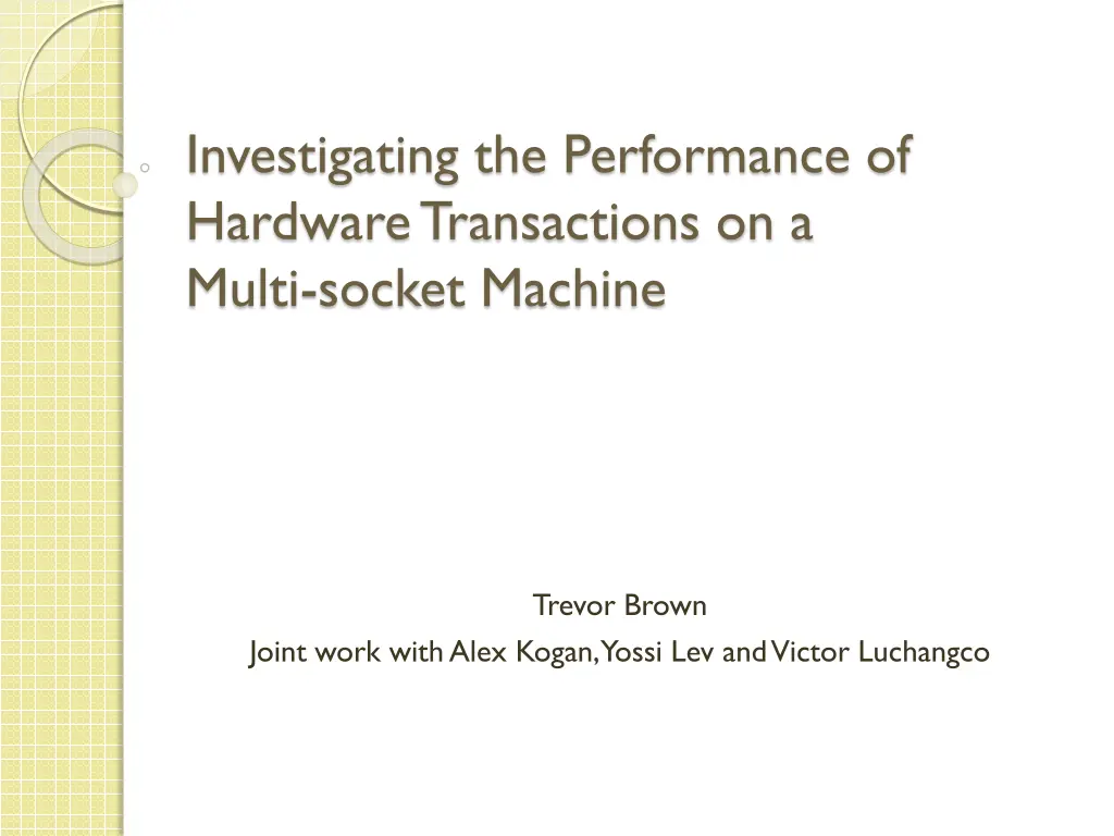investigating the performance of hardware n.w