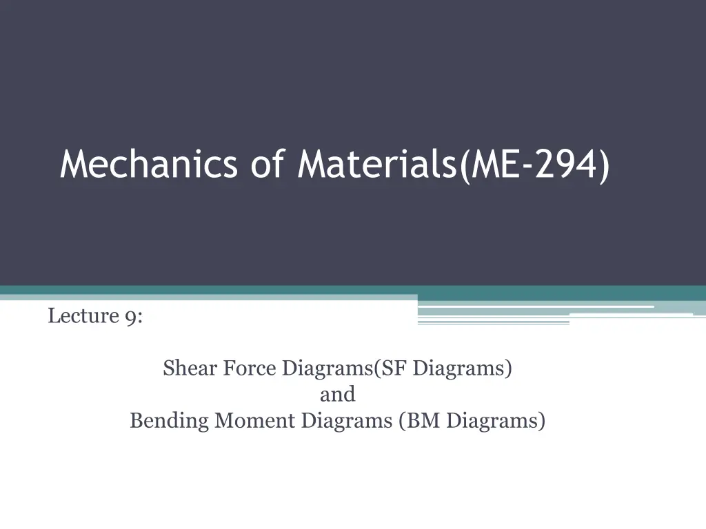 mechanics of materials me 294 n.w