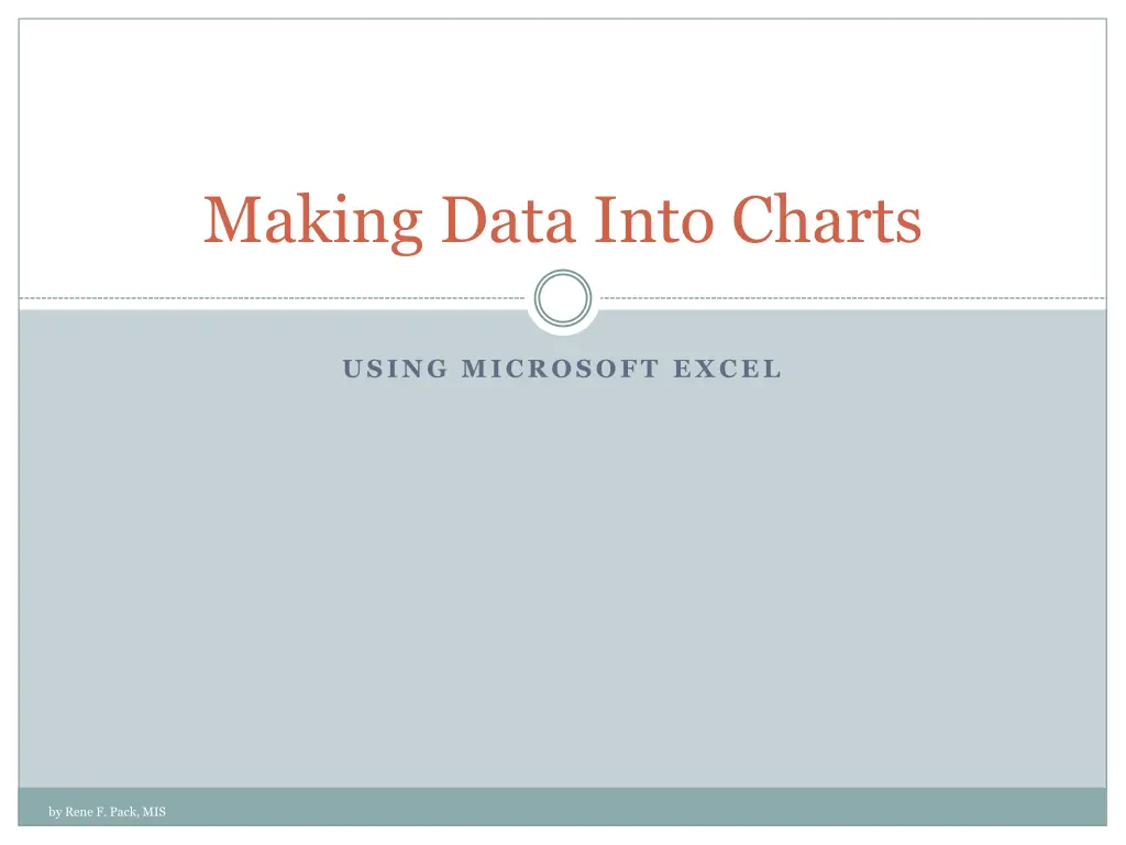 making data into charts n.w
