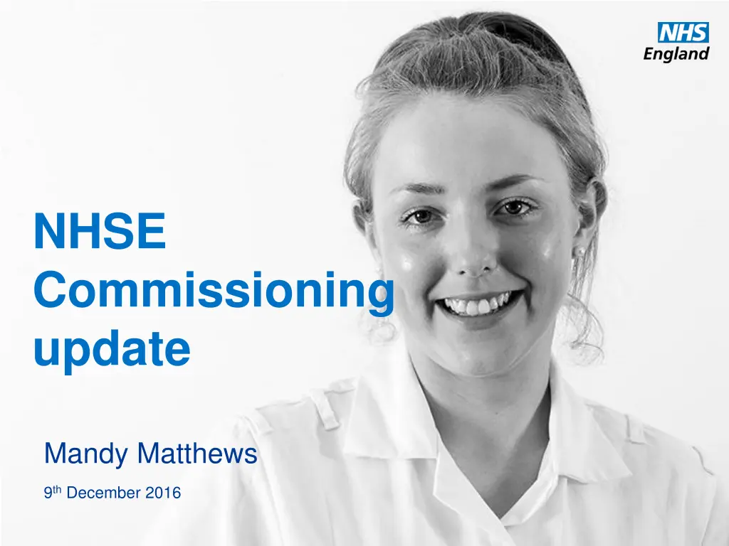 nhse commissioning update n.w