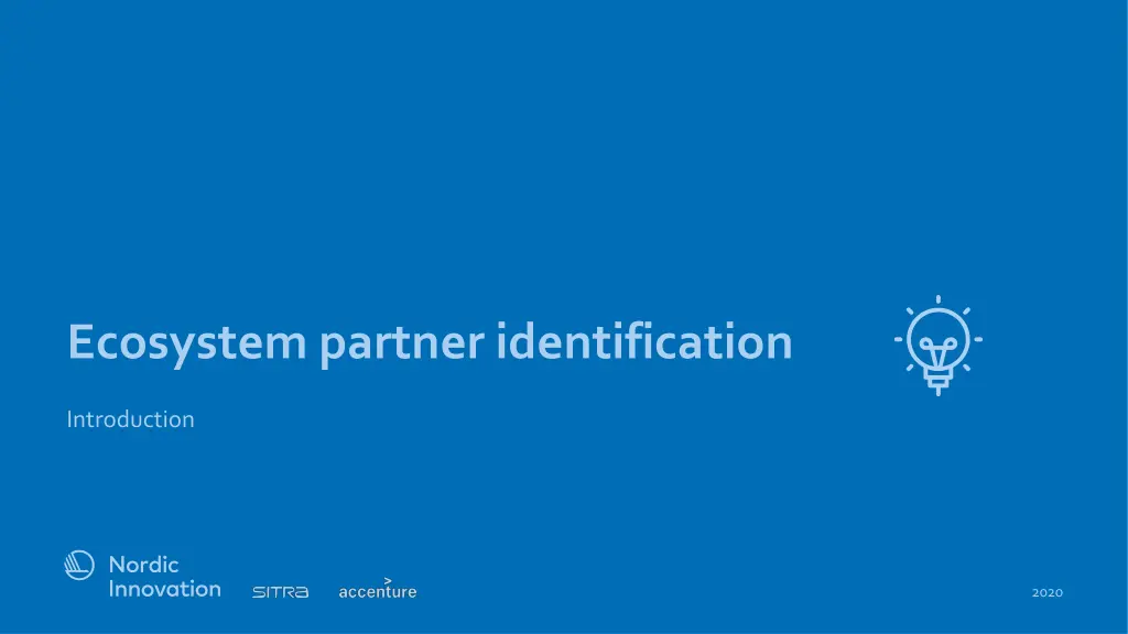 ecosystem partner identification n.w
