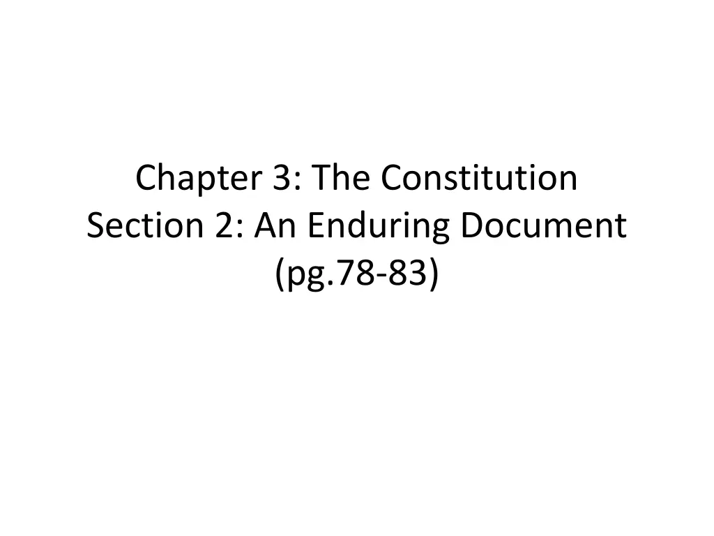 chapter 3 the constitution section 2 an enduring n.w