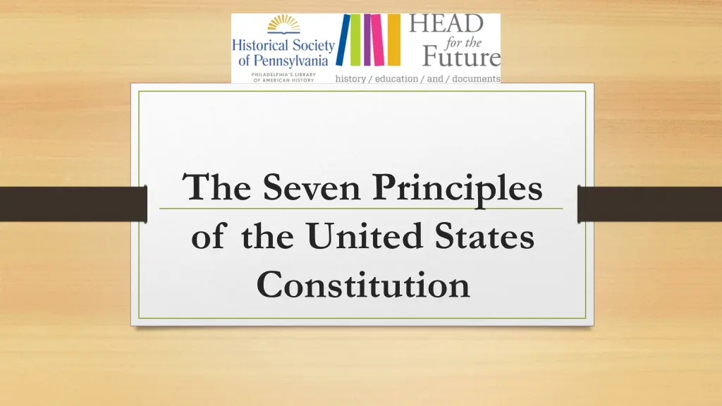 the seven principles of the united states n.w