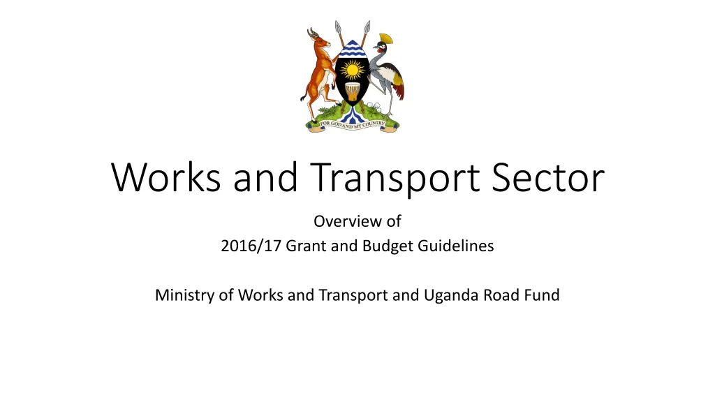 works and transport sector n.w