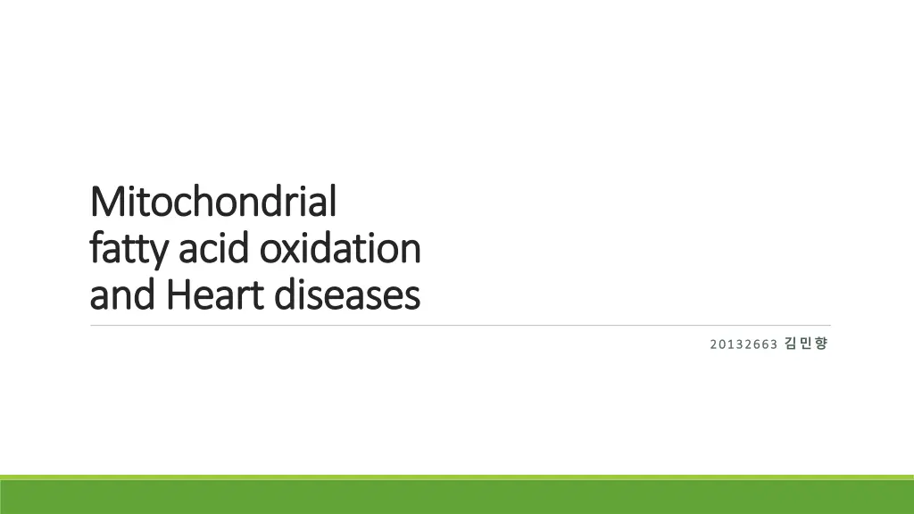 mitochondrial mitochondrial fatty fattyacid n.w