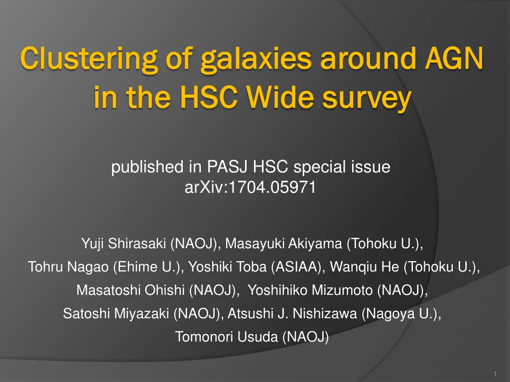 clustering of galaxies around agn clustering n.w