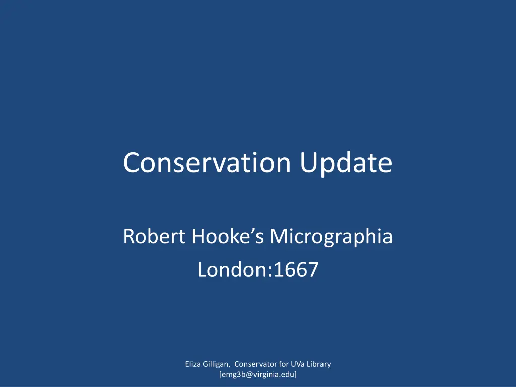 conservation update n.w