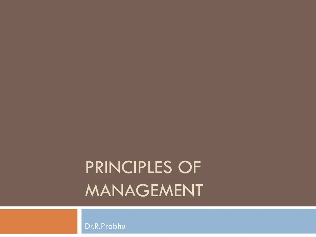 principles of management n.w