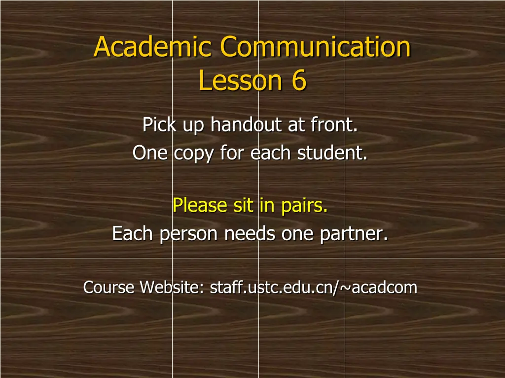 academic communication lesson 6 n.w
