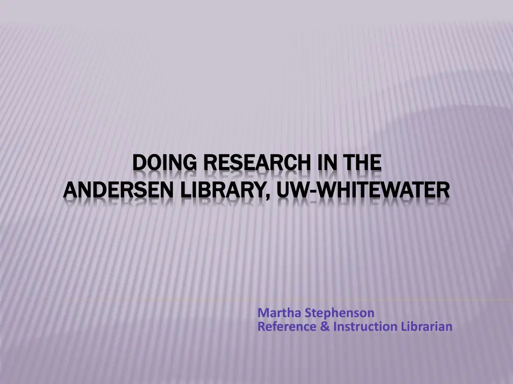 doing research in the doing research n.w
