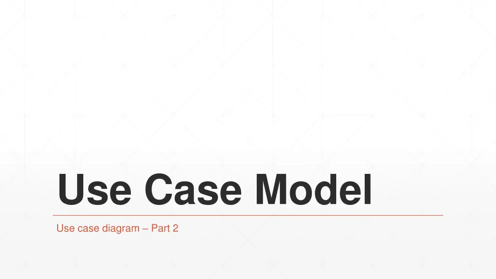use case model n.w