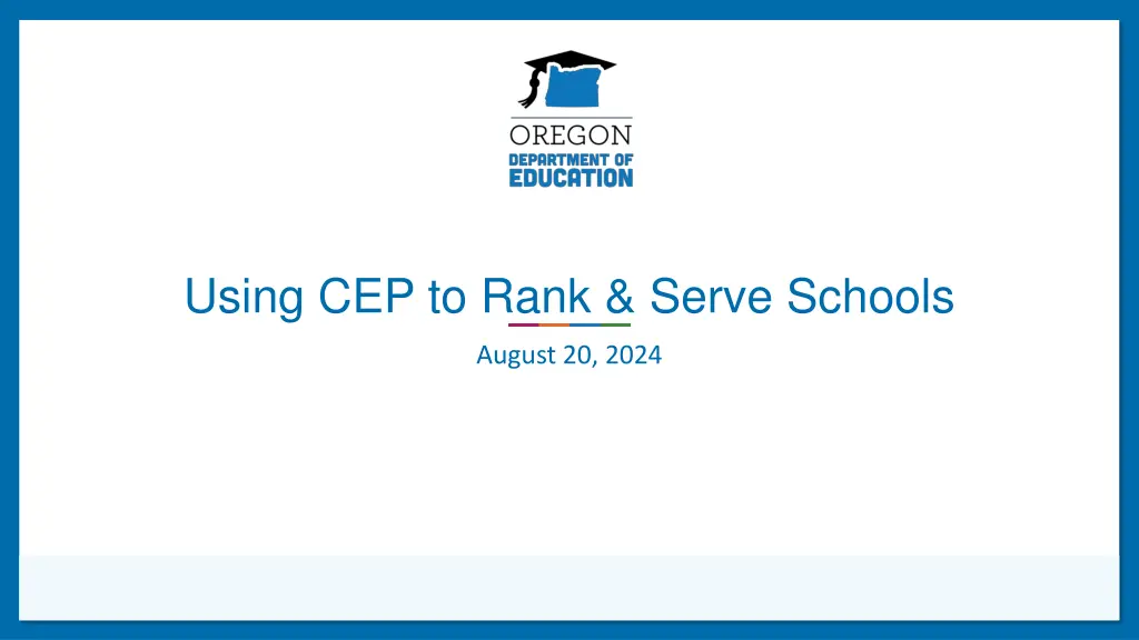 using cep to rank serve schools n.w