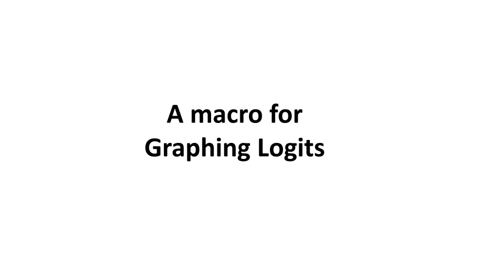 a macro for graphing logits n.w