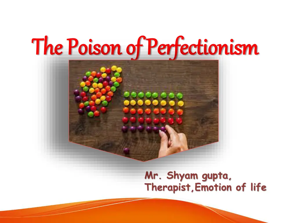 the poison of perfectionism the poison n.w