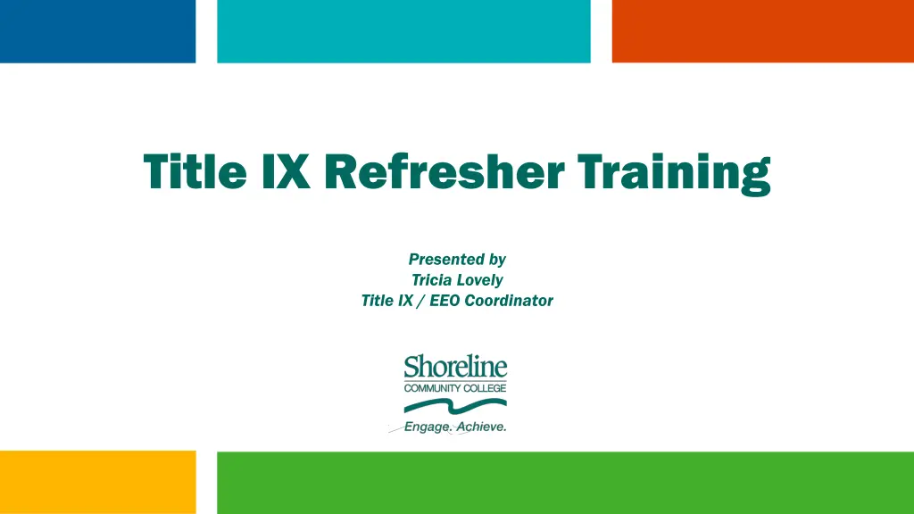 title ix refresher training n.w