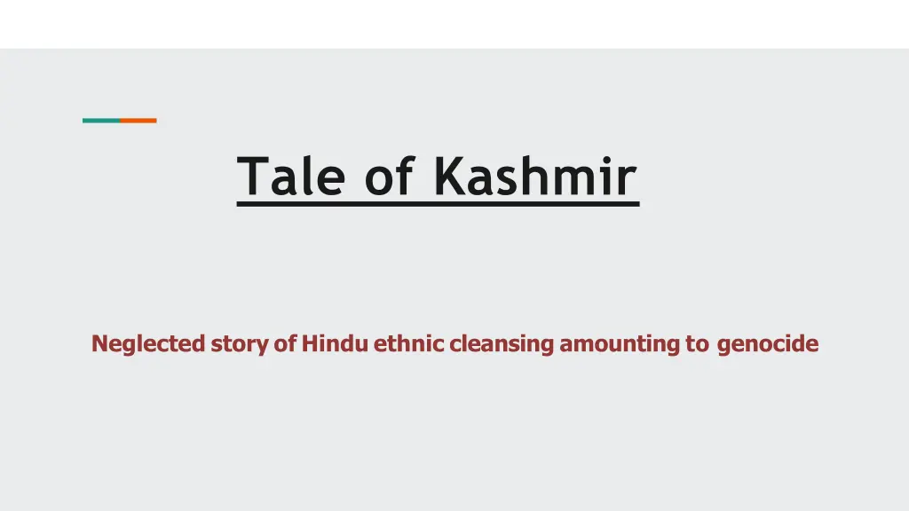 tale of kashmir n.w