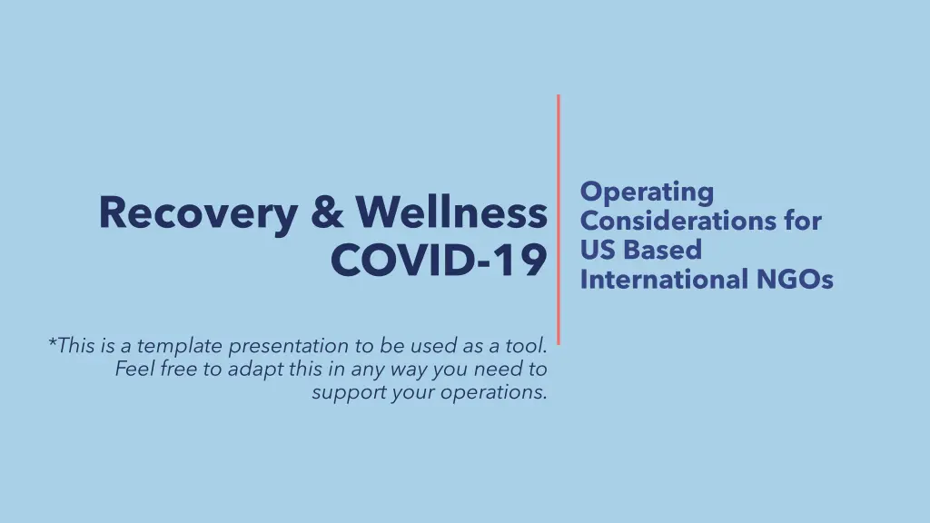 operating considerations for us based n.w
