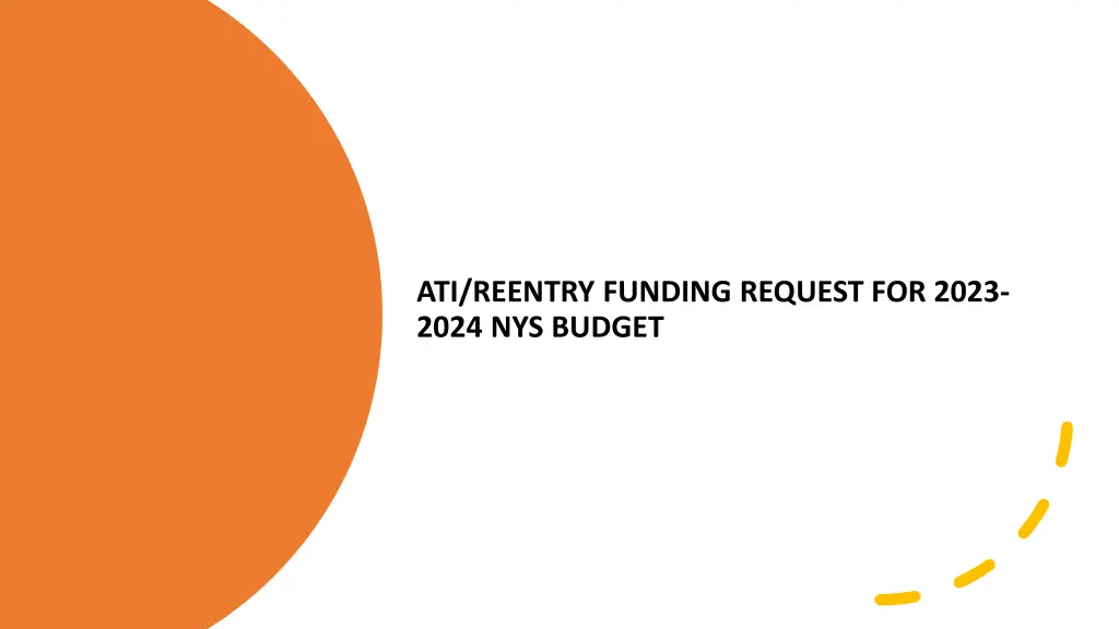 ati reentry funding request for 2023 2024 n.w
