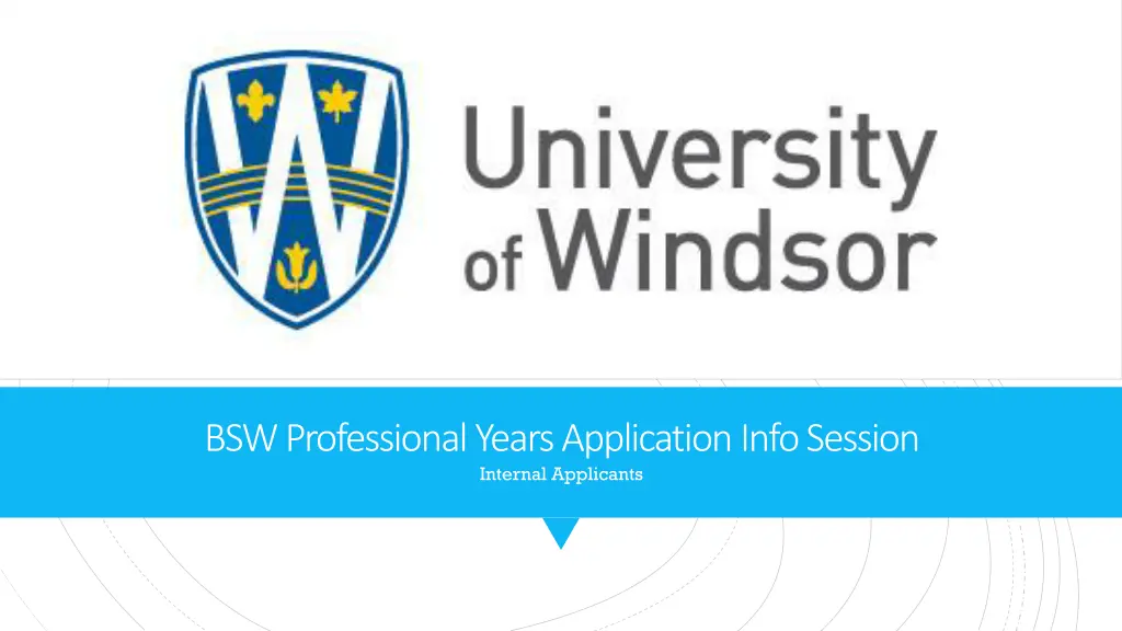bsw professional years application info session n.w