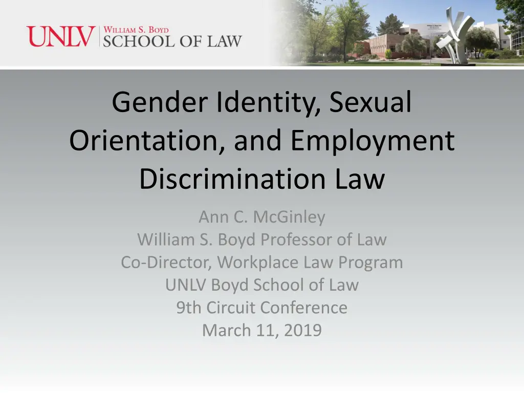 gender identity sexual orientation and employment n.w