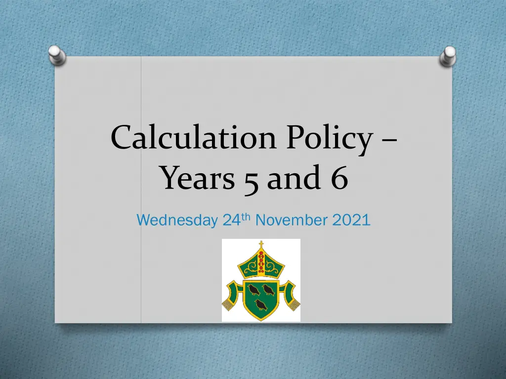 calculation policy years 5 and 6 n.w