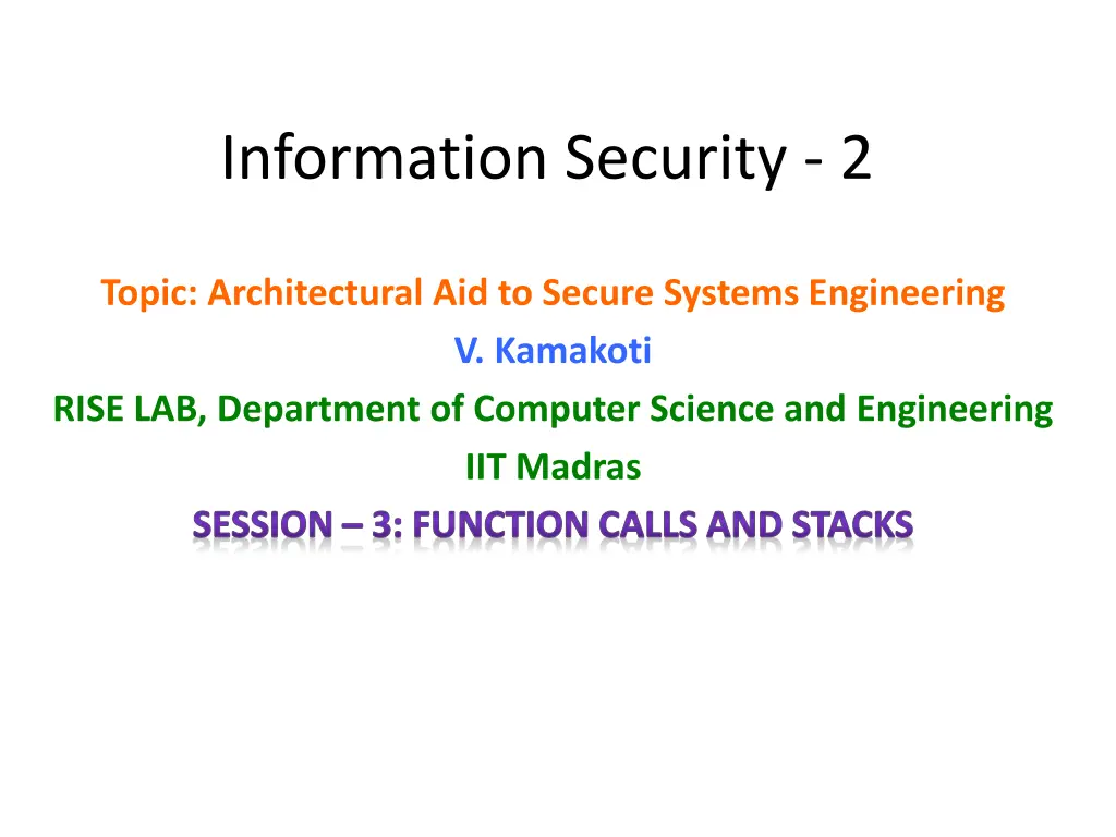 information security 2 n.w