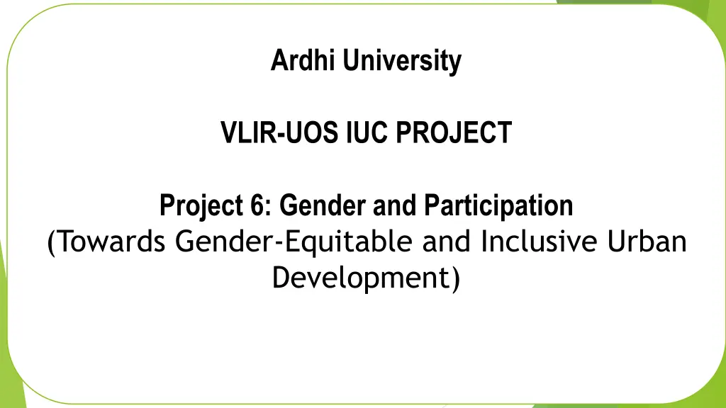 ardhi university n.w