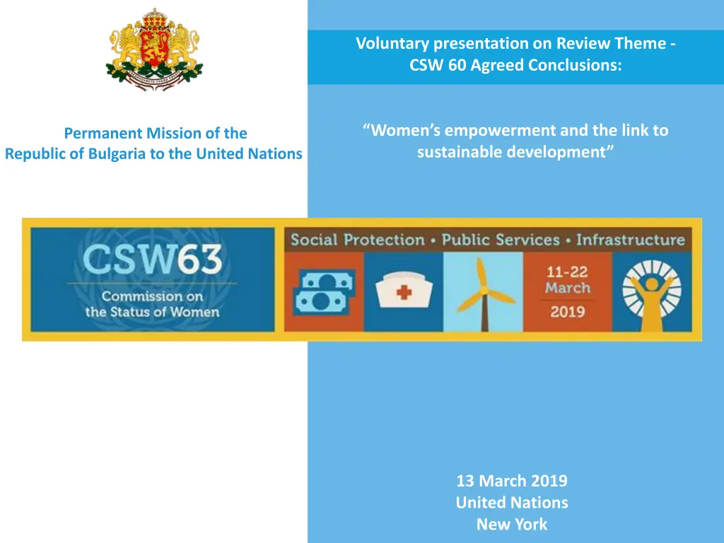 voluntary presentation on review theme n.w