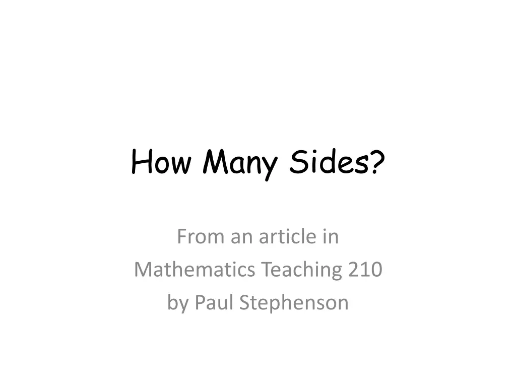 how many sides n.w