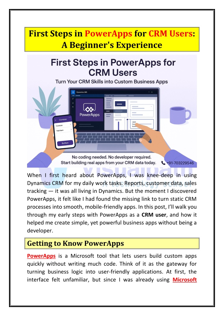 first steps in powerapps for crm users a beginner n.w
