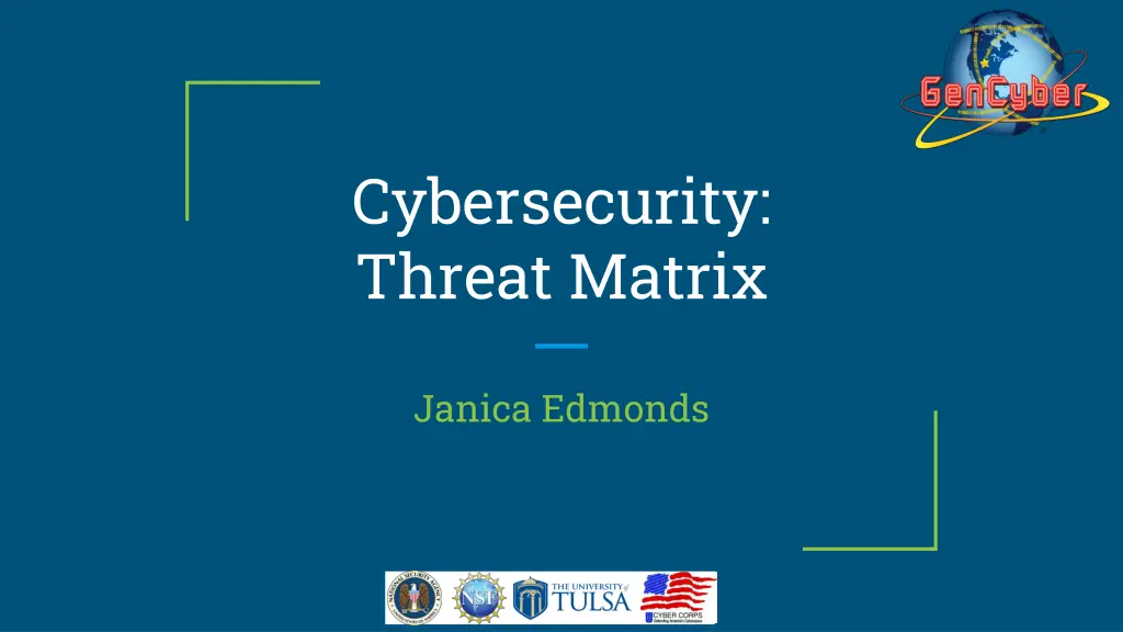 cybersecurity threat matrix n.w