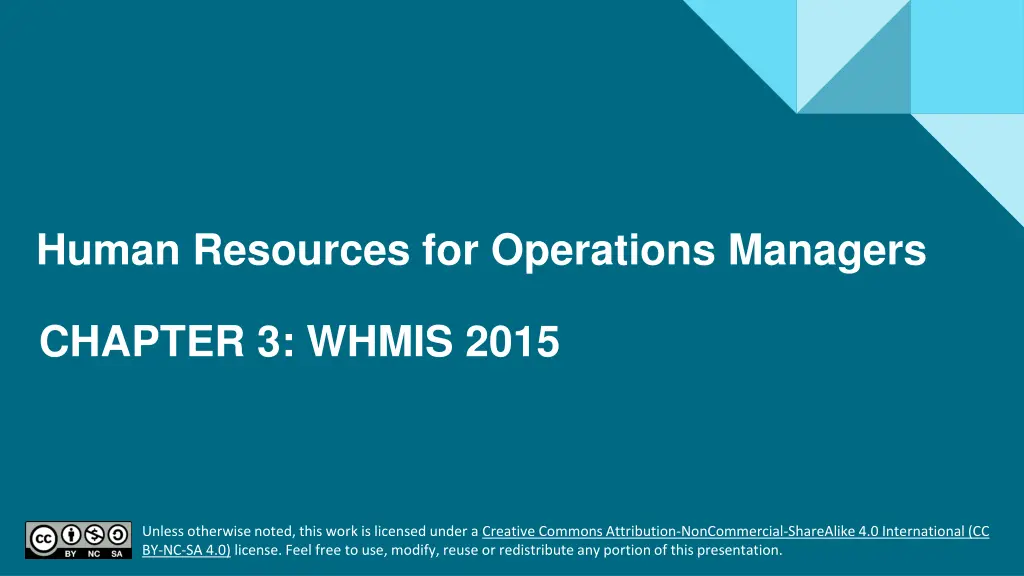 human resources for operations managers n.w