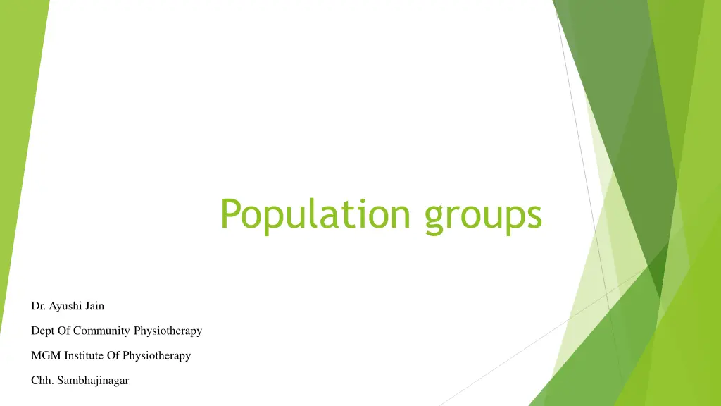 population groups n.w