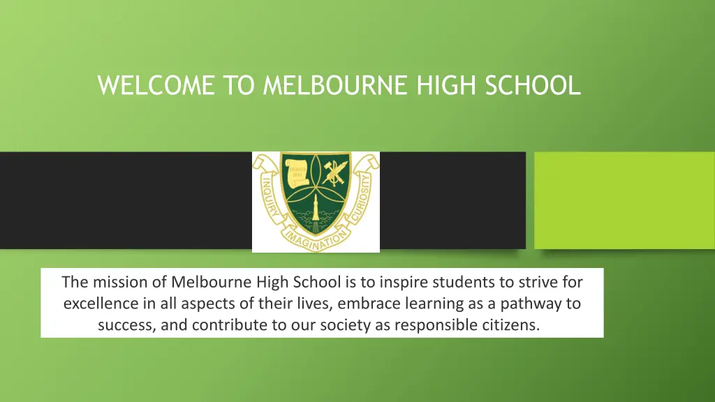 welcome to melbourne high school n.w