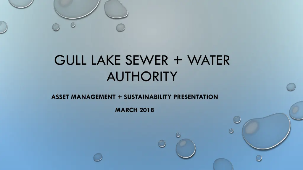 gull lake sewer water authority n.w