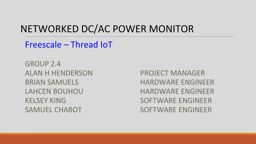 networked dc ac power monitor n.w