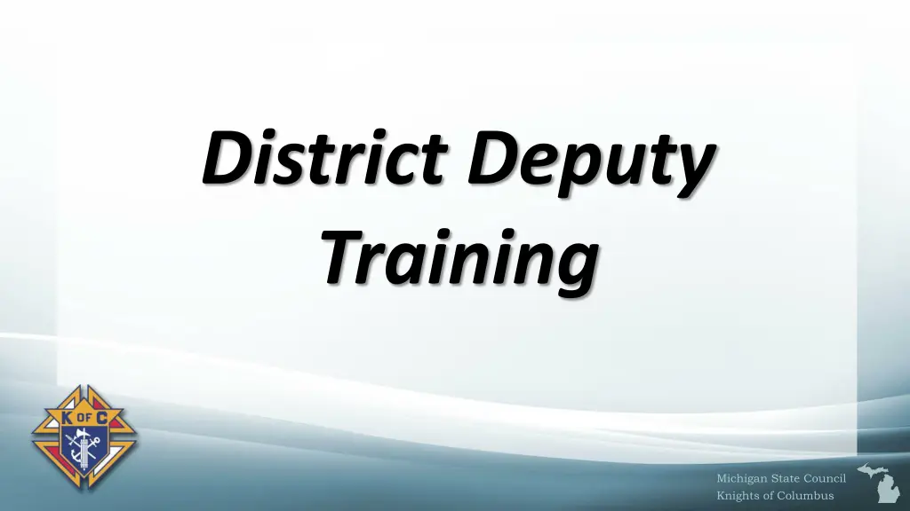 district deputy training n.w