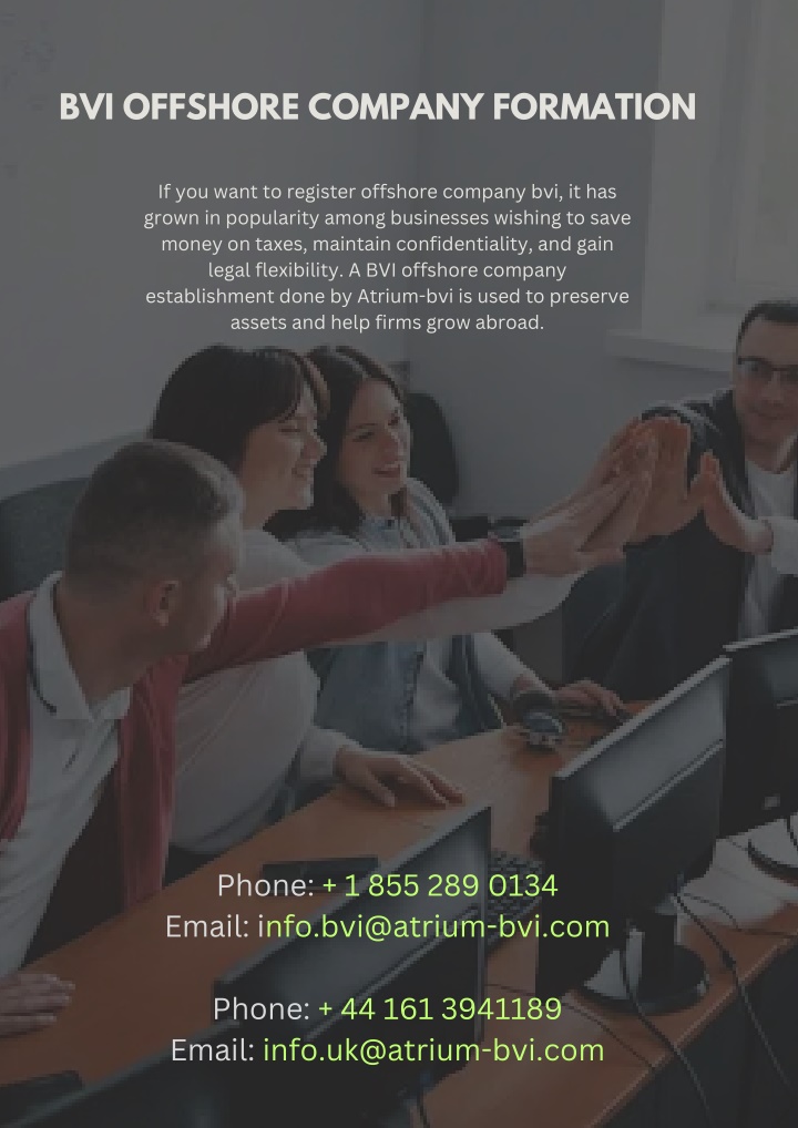 bvi offshore company formation n.w