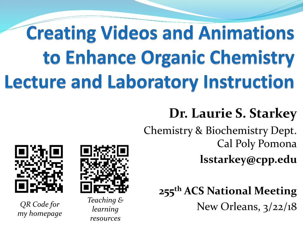 dr laurie s starkey chemistry biochemistry dept n.w