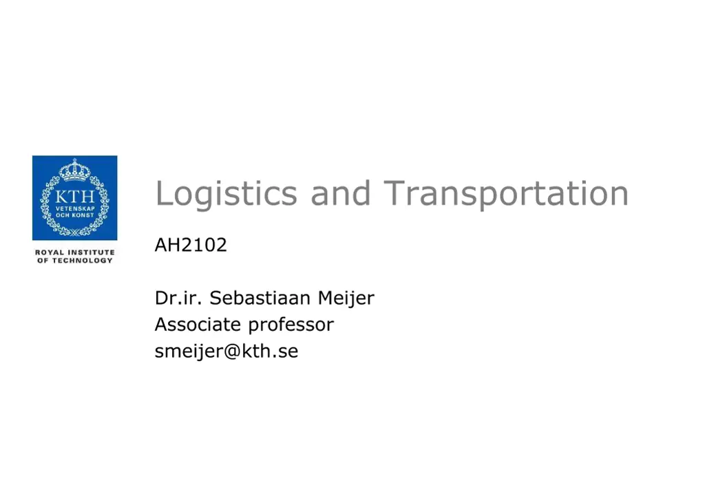 logistics and transportation n.w