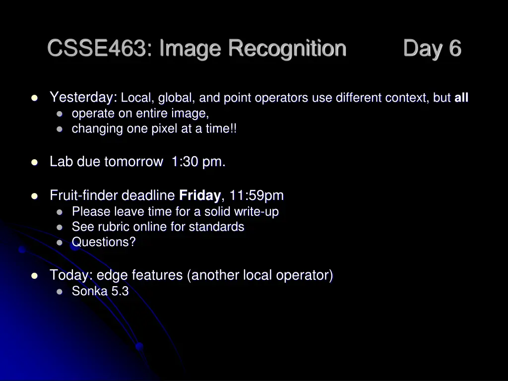 csse463 image recognition n.w