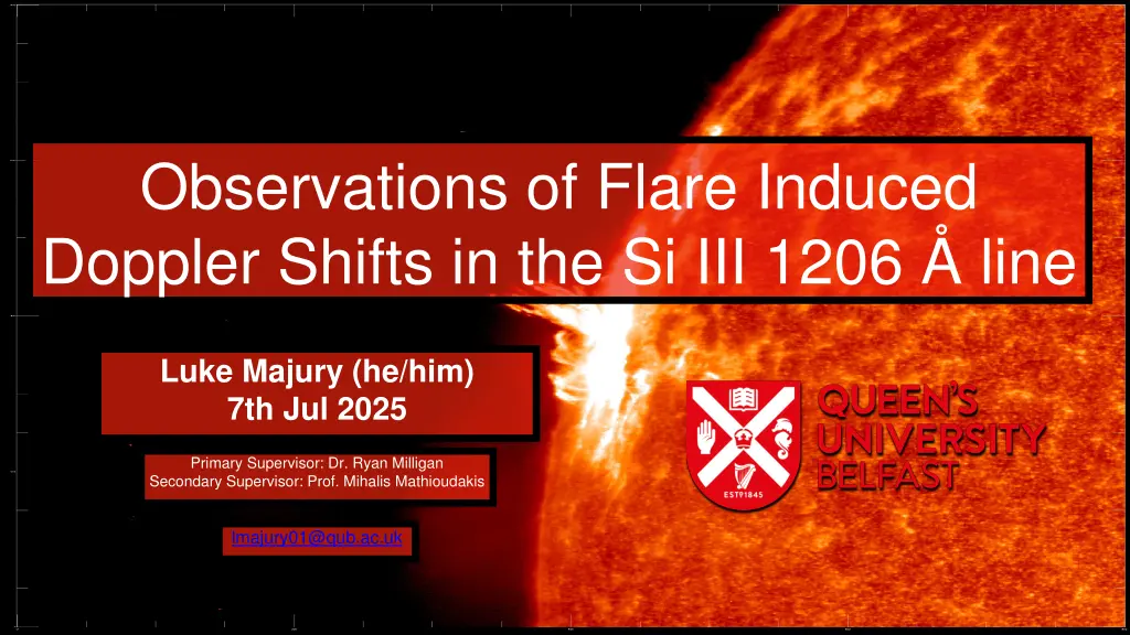 observations of flare induced doppler shifts n.w