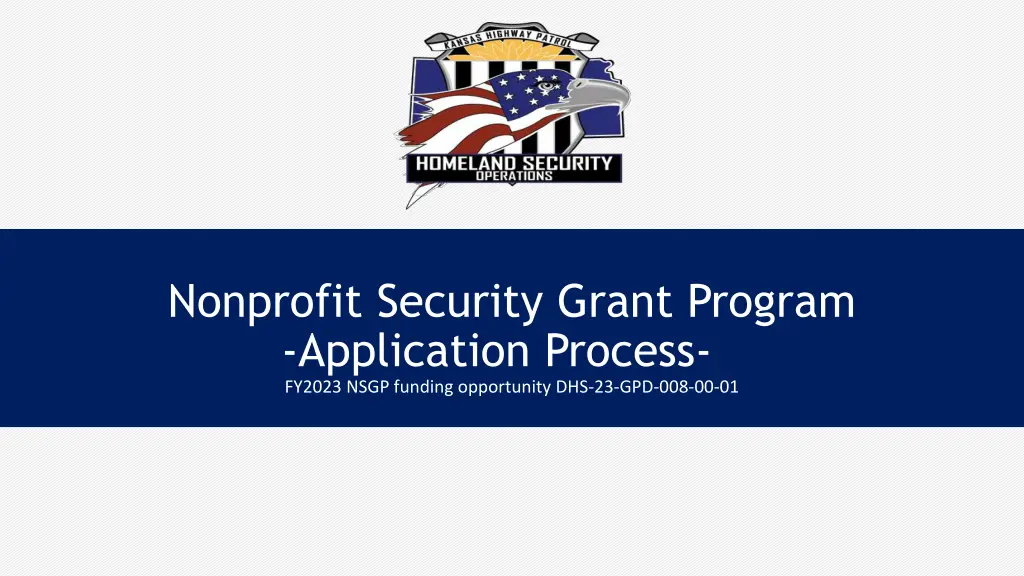nonprofit security grant program application n.w