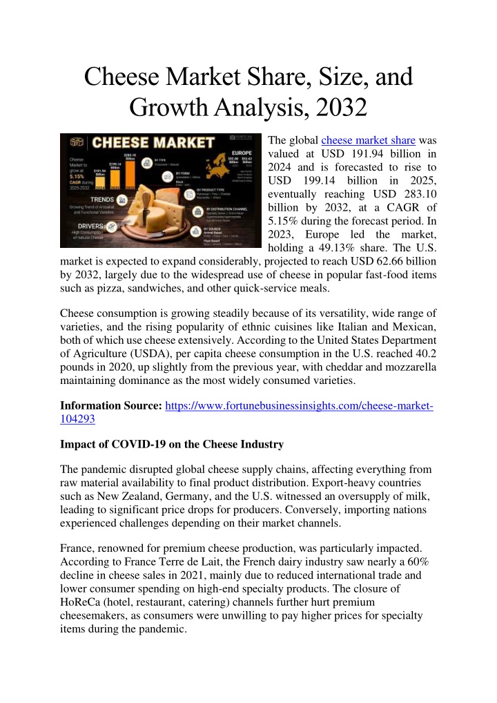 cheese market share size and growth analysis 2032 n.w