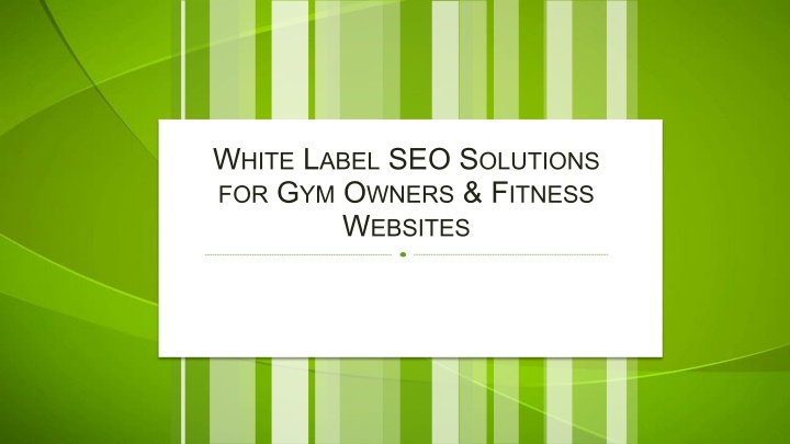 White Label SEO Solutions for Gym Owners & Fitness Websites