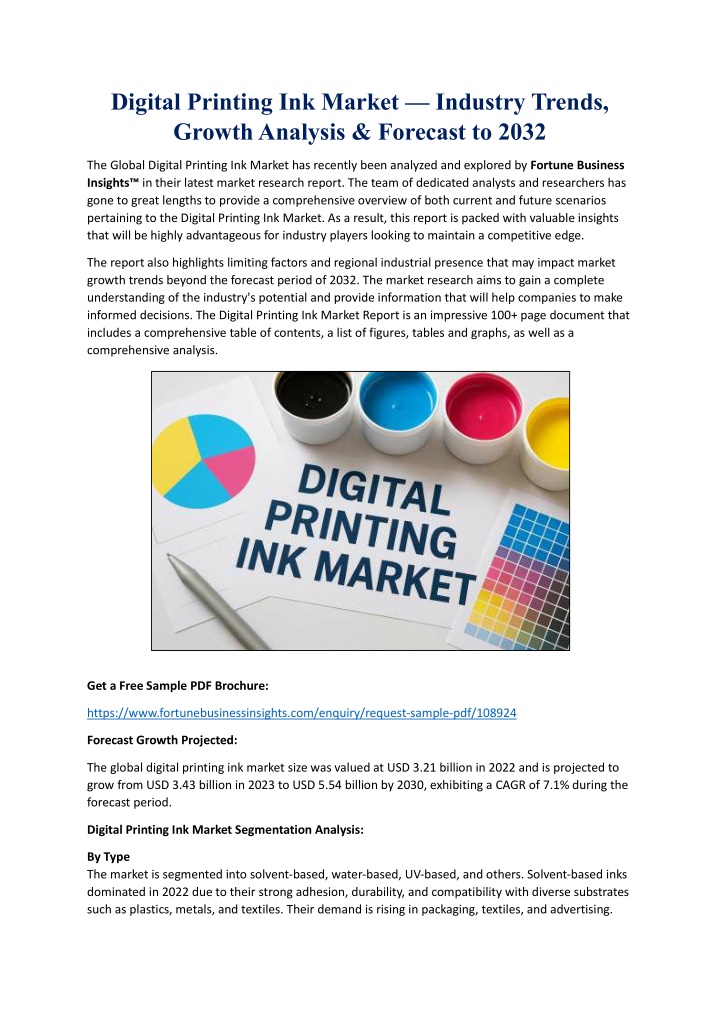 digital printing ink market industry trends n.w