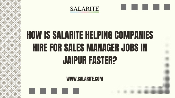 how is salarite helping companies hire for sales n.w