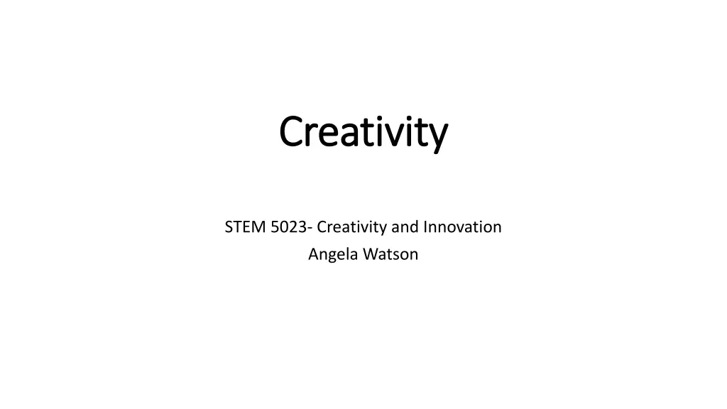creativity creativity n.w