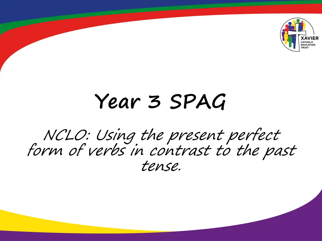 year 3 spag nclo using the present perfect form n.w
