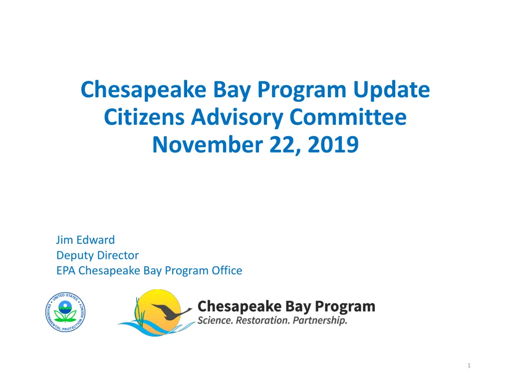 chesapeake bay program update citizens advisory n.w
